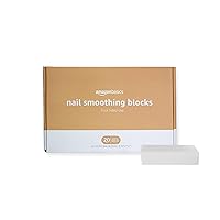 Amazon Basics Nail Smoothing Blocks, 20 Count, Medium Coarse