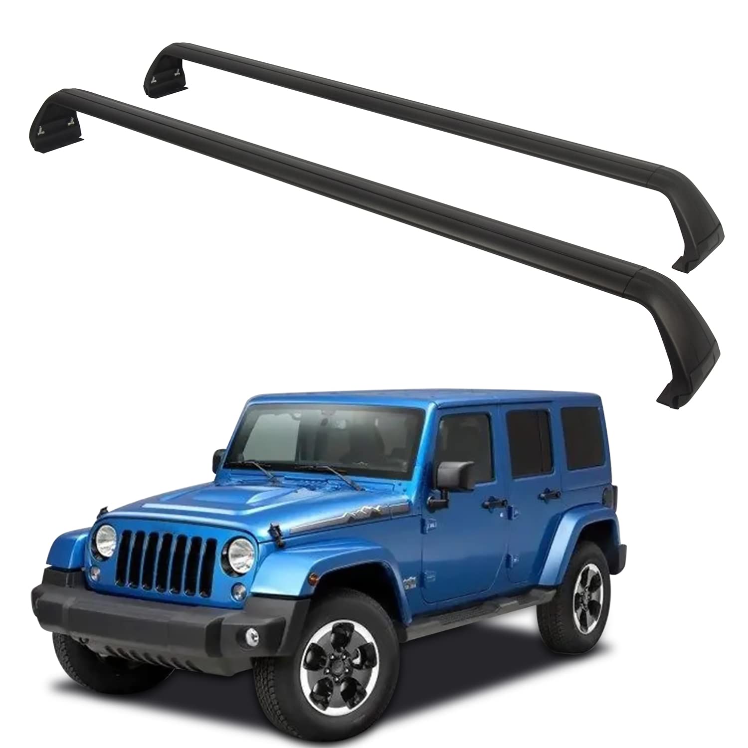 Mua Jinsanity Roof Rack Cross Bars Fit for Jeep Wrangler JK JL Gladiator JT  2007-2022 (4-Door Hard Top) Easy to Install Reduce Wind Resistance and  Noise trên Amazon Mỹ chính hãng 2023 | Giaonhan247