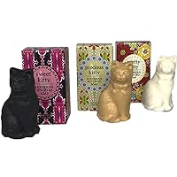 Luxurious Shea Butter Sculptured Soap Gift Set (Set of 3) (Kitty Set 2)