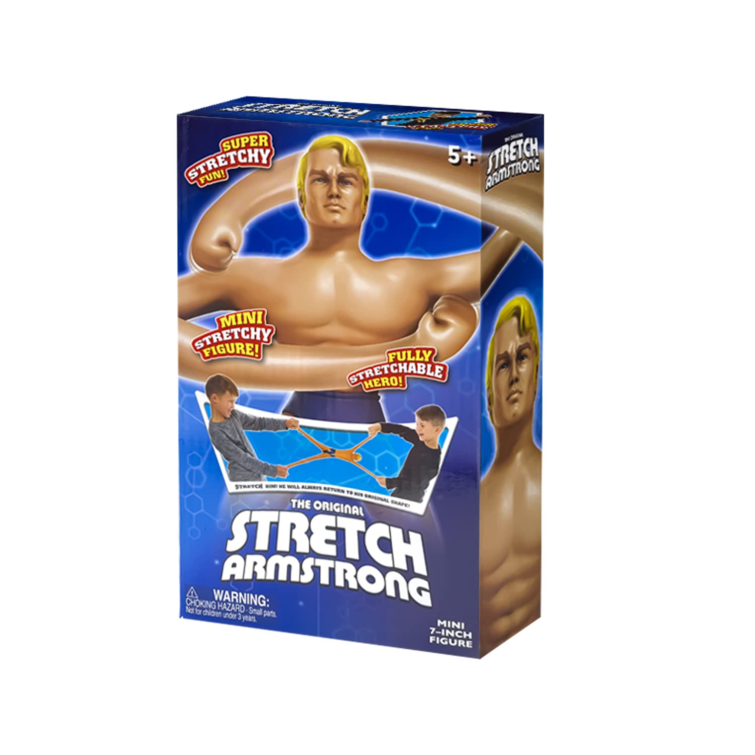 STRETCH ARMSTRONG 06452 Toy, Multi-Colour, Mini Kids Action Figure Stretch Toy - Super Hero Toys