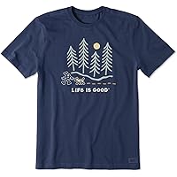 Life is Good - Mens Hiking Through The Woods T-Shirt