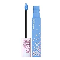 New York Super Stay Matte Ink Liquid Lipstick, Transfer-Proof, Long-Lasting, Limited-Edition Birthday-Cake-Scented Shades, Birthday Babe, 0.17 fl oz