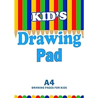 Kid's Drawing Pad A4: Drawing Paper for Children, Large Format Sketch Book for Kids, A4 Blank Paper Journal For Drawing, Doodling, Writing & Sketching.