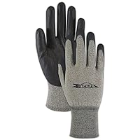TOU-ROC-M T-ROC TOUROC Touchscreen Polyurethane Palm Coated Gloves, Nylon/Poly/Copper, Medium, Black/Grey (1 Pair)