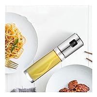Kitchen Stainless Steel Olive Oil Sprayer Bottle Pump Oil Pot Leak-proof Grill BBQ Sprayer Oil Dispenser BBQ Cookware Tools (Color : Silver)