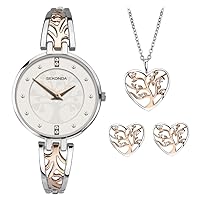 Sekonda 2749G Ladies Nature Inspired Watch and Jewelery Gift Set