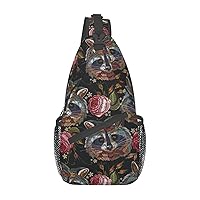 Flamingo Sling Bag For Women Men Crossbody Sling Backpack Daybackpack Shoulder Chest Bag For Hiking
