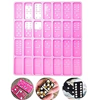 Silicone Dominoes Mold Chocolate Molding, 28 Cavities Dominoe Mould Non-Stick Fondant Pan Tray for Chocolate, Cake, Soap, Jelly, Candy, Cookie, Gelatine, Resin, DIY Craft/121