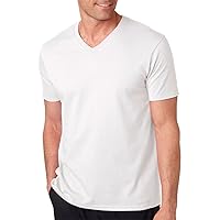Gildan Adult Softstyle V-Neck T-Shirt, White, XX-Large. (Pack of 12)