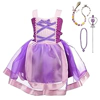 Dressy Daisy Princess Costumes Birthday Fancy Halloween Xmas Party Dresses Up Organza for Toddler Girls with Accessories 221