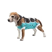 E-Collar Alternative for Cats and Dogs Designed to Protect Abdominal Wounds and Skin Disease. Award Winning and Patented Design Recommended by Veterinarians Worldwide. (Large, Teal Green)