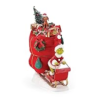 Department 56 Possible Dreams Dr. Seuss How The Grinch Stole Christmas Merry Grinchmas Figurine, 18 Inch, Multicolor