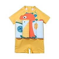 Toddler Baby Boys Girls Floating Swimsuit Summer Beach Cute Cartoon Animal Printed Buoyancy Swimwear 6Months -4 Years