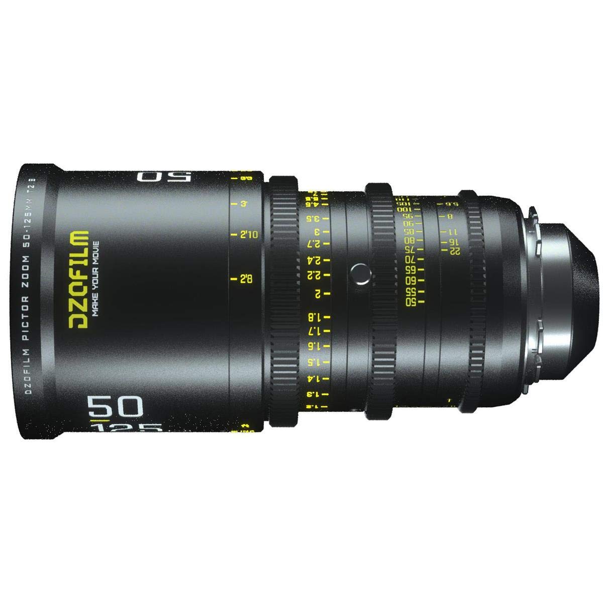 DZOFILM Pictor 50-125mm T2.8 Super35 Parfocal Cine Lens for PL Mount and Canon EF, Black