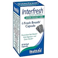 Interfresh, 60 Soft Gel Capsules, Twice Daily, Fights Bad Breath and Aids in Digestion and Colon Health, Feel Fresh All Day Long