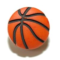 Bright Orange & Black Basketball Tie Pin Tack (044)