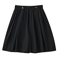 Womens Dressy Shorts High Waist Wide Leg Shorts with Pockets, Business Casual Outfits for Work, Summer Dress Shorts