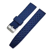 Rubber Strap Soft Sport Silicone Wrist Band for Seiko SRP777J1 20mm 22mm Men Waterproof Diving Replacement Watchband (Color : Blue, Size : 22mm)