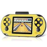 16 Bit Handheld Game Console for Kids Adults, 3.0'' Large Screen Preloaded 230 HD Classic Retro Video Games with USB Rechargeable Battery & 3 Game Cartridges for Birthday Gift for Kids 4-12