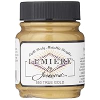 Jacquard Lumiere Metallic and Pearlescent Paint 2.25 Oz, 550 True Gold