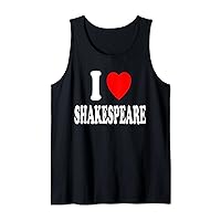 I Heart (Love) Shakespeare Literature Reading Drama Play Tank Top