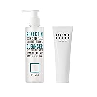 [Rovectin] Conditioning Cleanser & Lotus Water Cream Set - Gentle and Hydrating Cleanser and Moisturizer for All Skin Types