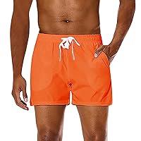 Mens Athletic Shorts 5 Inch Elastic Waist Slim Fit Summer Quick Dry Beach Shorts Breathable Casual Jogging Bodybuilding Short