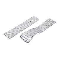 Titanium Steel 20mm Chain Strap for Omega 007 Seamaster Diver 300 Watch Band Replace Milanese Stainless Bracelet