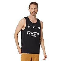 RVCA Mens Sport Vent Athletic Breathable Tank Tops