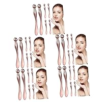 BESTOYARD 30 Pcs rolling rod Eye Cream Applicator massager applicator massage ball face cream rose gold 10cm make up Metal Both ends face tool eye roller for puffy eyes cream spoon