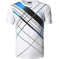 jeansian Herren Sport Long Sleeves Polo T-Shirts Wicking Running Tee Shirt LA287