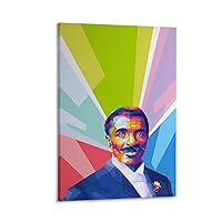 George Washington Carver Poster Chemist Famous Black Historical Figure Poster 3 Canvas Painting Posters And Prints Wall Art Pictures for Living Room Bedroom Decor 20x30inch(50x75cm) Frame-style