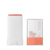 FLOWER BEAUTY Lip & Cheek Gel Crush - Cream Blush and Lips Tint in One Portable Multistick - Hydrating Burst of Color (Peach Crush)