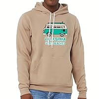 California State Beaches Sponge Fleece Hoodie - Gifts for People Obsessed With California - California Gifts