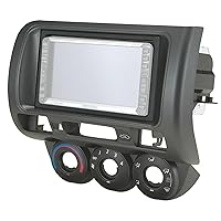 Scosche HA1558B Compatible with 2007-08 Honda Fit ISO Double DIN & DIN+Pocket, Dk. Gray