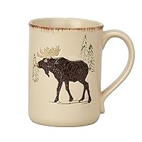 Park Designs Rustic Retreat Moose Mug Set of 4