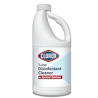 Clorox Turbo Disinfectant Cleaner for Sprayer Devices, Bleach-Free, Kills Cold and Flu Viruses and COVID-19 Virus*, 64 Fluid Ounces