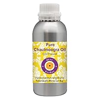 Deve Herbes Pure Chaulmoogra Oil (Hydnocarpus wightiana) Cold Pressed 1250ml (42 oz)