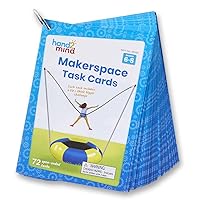 hand2mind Makerspace Task Cards, Grades 6-8, STEM Challenge Cards, STEM Classroom Centers, Makerspace Supplies, Middle School Science Classroom Supplies, STEM Kids Learning Activities