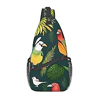 Sling Bag For Women Men:Colorful Dog Paw Crossbody Sling Backpack - Shoulder Bag Chest Bag For Travel