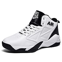 Mens Fashion Winter Plush Basketball Shoes Lightweight Breathable High Top Sneakers Mens Running Non-Slip Sport Athletic Trainers