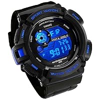 FANMIS Mens Military Multifunction Digital LED Watch Electronic Waterproof Alarm Quartz Sports Watch