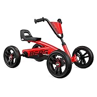 BERG Pedal Kart Buzzy Red | Pedal go Kart, Ride on Toys for Boys and Girls, Go Kart, Toddler Ride on Toys, Outdoor Toys, Go cart for Ages 2-5 Years