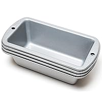 Wilton Recipe Right Non-Stick Mini Loaf Pan Set, Small Loaf Pans for Baking, 3-Piece Cookware Set, 5.75 x 3 in., Steel