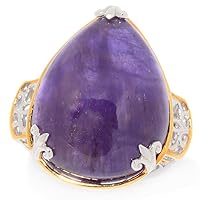 Pearshaped Amethyst Ring