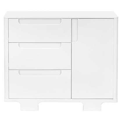 Babyletto Yuzu 3-Drawer Dresser in White, Greenguard Gold Certified