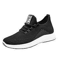 Mens Casual Shoes Fashion Sneakers Breathable Comfort Walking Shoes Fashion Autumn Men Casual Shoes Flat Bottom Soft Comfortable Round Toe Solid Mens Casual Dress Shoes Wide