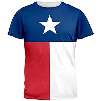 Old Glory Texas Flag All Over Adult T-Shirt