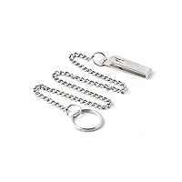 Pocket Chain Belt Clip Key Chain Accessory with 1.125 inch Split Ring, 19 inch Chain, Chrome (0307-403)