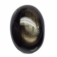 10.97 Ct. Natural Oval Cabochon Black Star Sapphire Thailand Loose Gemstone